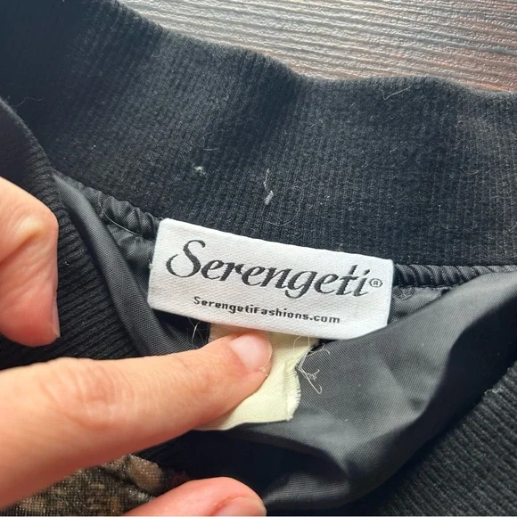 [Serengeti] Velvet Bomber Jacket - Picture 4 of 5